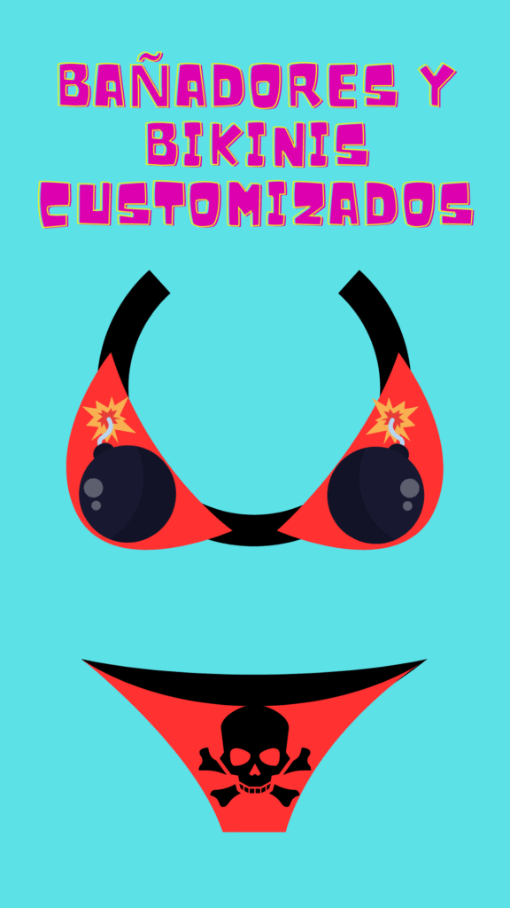 bañadores bikinis customizados disgusting designs